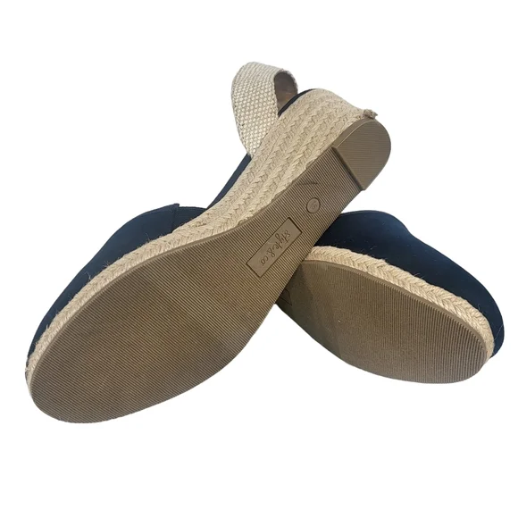 Style & Co Mailena Wedge Espadrille Sandals Navy 10 - Picture 8 of 8